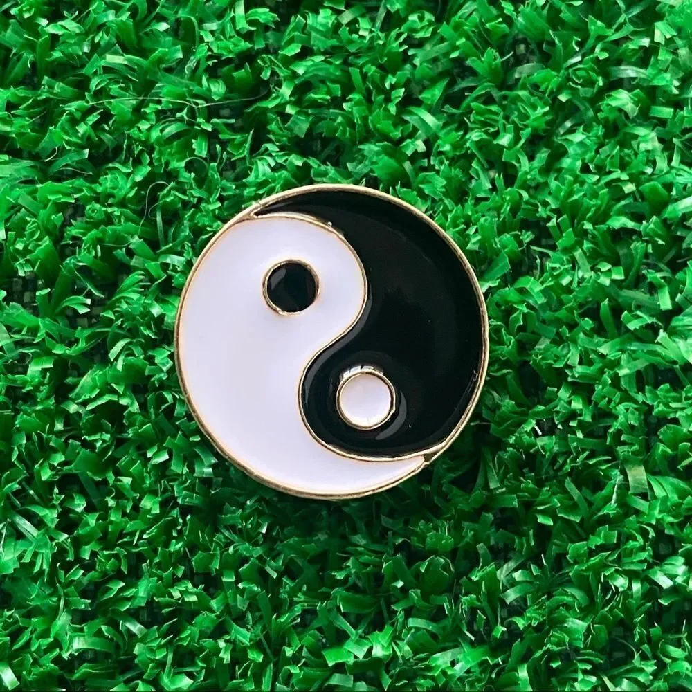 Ying Yang Enamel Pin/ Brooch Lapel
